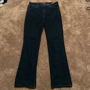 Not your daughters straight leg jeans with “lift tuck” technology